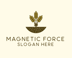 Wheat Farm Crop logo design