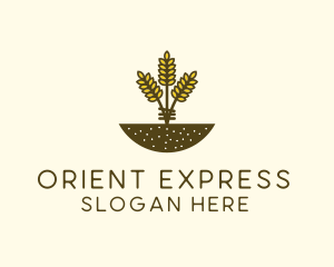 Wheat Farm Crop logo design