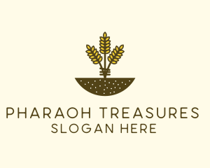 Wheat Farm Crop logo design