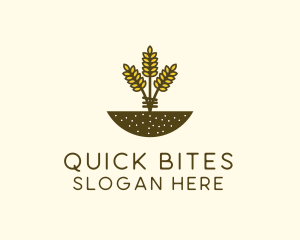 Wheat Farm Crop logo design