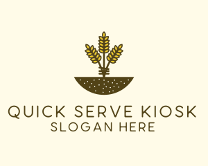 Wheat Farm Crop logo design