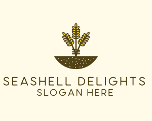 Wheat Farm Crop logo design