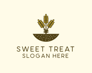 Wheat Farm Crop logo design