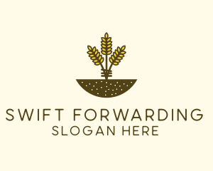 Wheat Farm Crop logo design