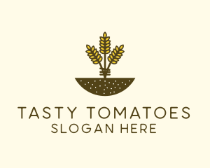 Wheat Farm Crop logo design