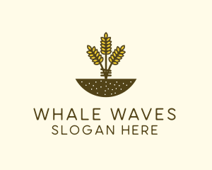 Wheat Farm Crop logo design