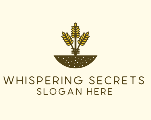 Wheat Farm Crop logo design