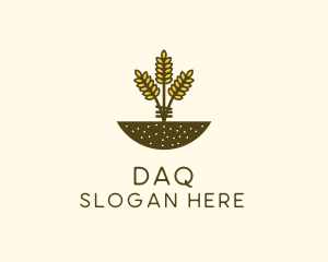 Wheat Farm Crop logo design