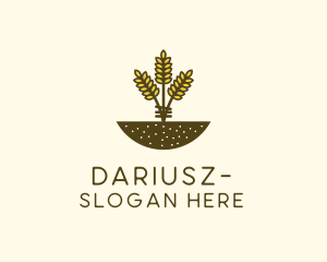 Agriculturist - Wheat Farm Crop logo design