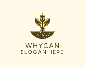 Wheat Farm Crop logo design