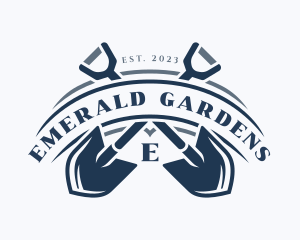 Gardening Shovel Tool logo design