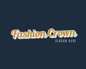 Retro Fashion Company  logo design