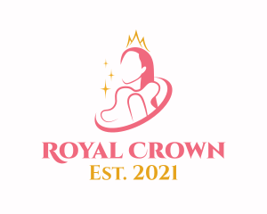 Queen - Beauty Crown Queen logo design