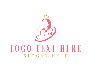 Queen - Beauty Crown Queen logo design