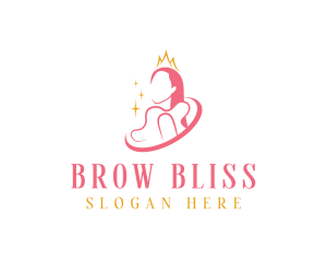 Beauty Crown Queen  logo design