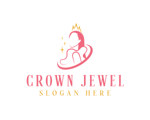 Pageantry - Beauty Crown Queen logo design