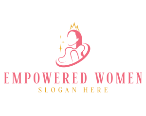 Beauty Crown Queen  logo design