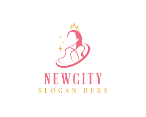 Beauty Crown Queen  logo design