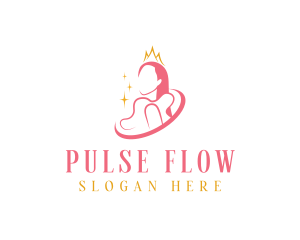 Beauty Crown Queen  logo design