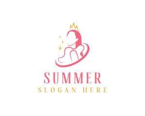 Beauty Crown Queen  logo design