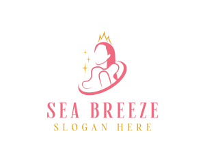 Beauty Crown Queen  logo design