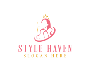 Beauty Crown Queen  logo design