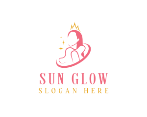 Beauty Crown Queen  logo design