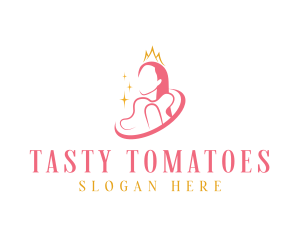 Beauty Crown Queen  logo design