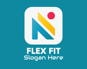 Stretching - Human Fitness App logo design
