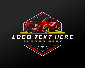 Driver - Sedan Car Motorsport logo design