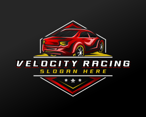 Sedan Car Motorsport logo design