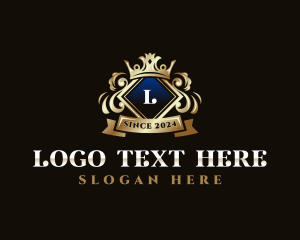 Prestige - Luxury Crown Crest logo design