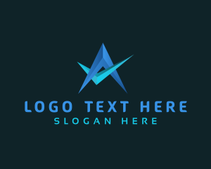 Abstract - Professional Star Check logo design