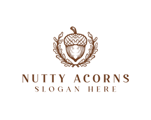 Acorn Nut Seed logo design