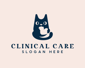 Cute Cat Pet logo design