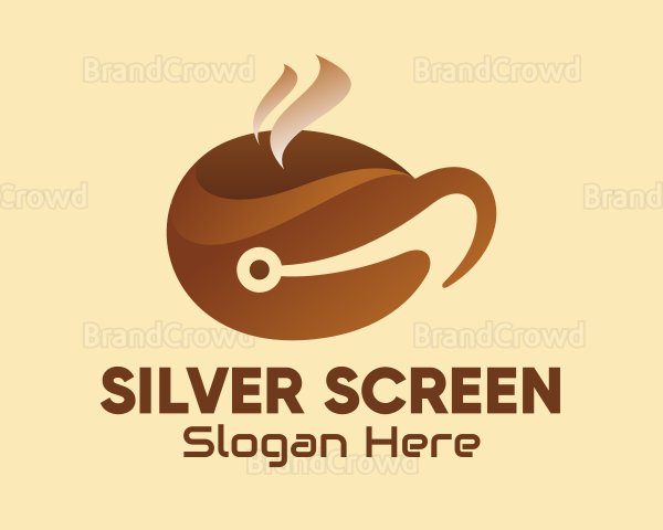 Coffee Cup Tech Logo