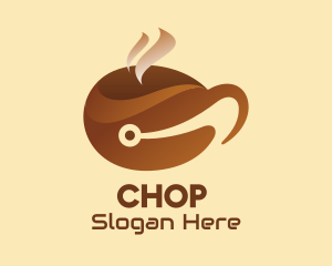 Cafe - Coffee Cup Tech logo design