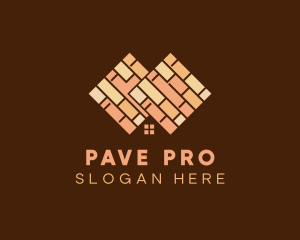 Tile Paving Home logo design