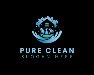 Property Cleaning Housekeeping logo design