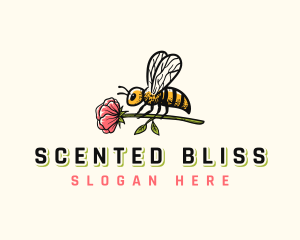 Fragrance - Bee Flower Fragrance logo design