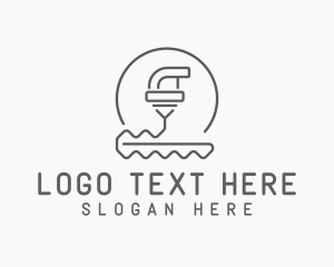 Fabrication - CNC Printer Fabrication logo design