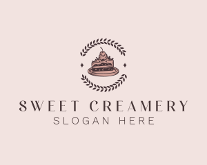 Sweet Cake Dessert  logo design