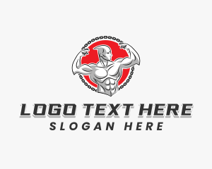 Male - Workout Muscle Trainer logo design