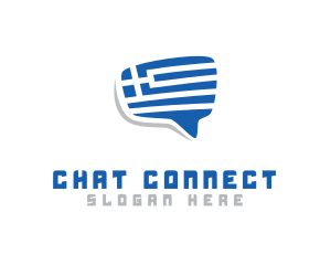 Chat - Greece Chat Message logo design