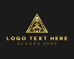 Luxury - Triangle Geometric Architecture logo design