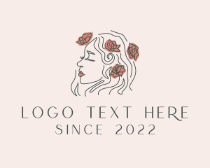 Lady - Flower Beauty Salon logo design
