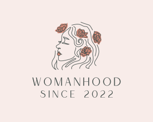 Female - Flower Beauty Salon logo design