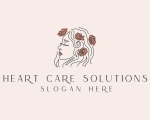 Flower Beauty Salon  logo design