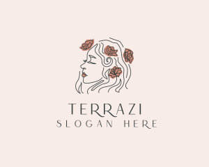 Flower Beauty Salon  logo design