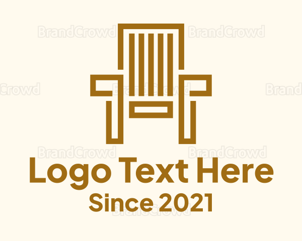 Wooden Garden Chair Logo